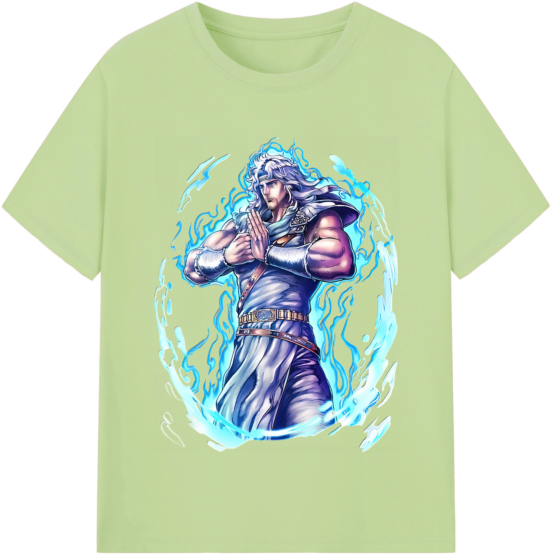 （画像用） 北斗の拳 Fist of the North Star 綿100％半袖Tシャツ（フロントプリント）